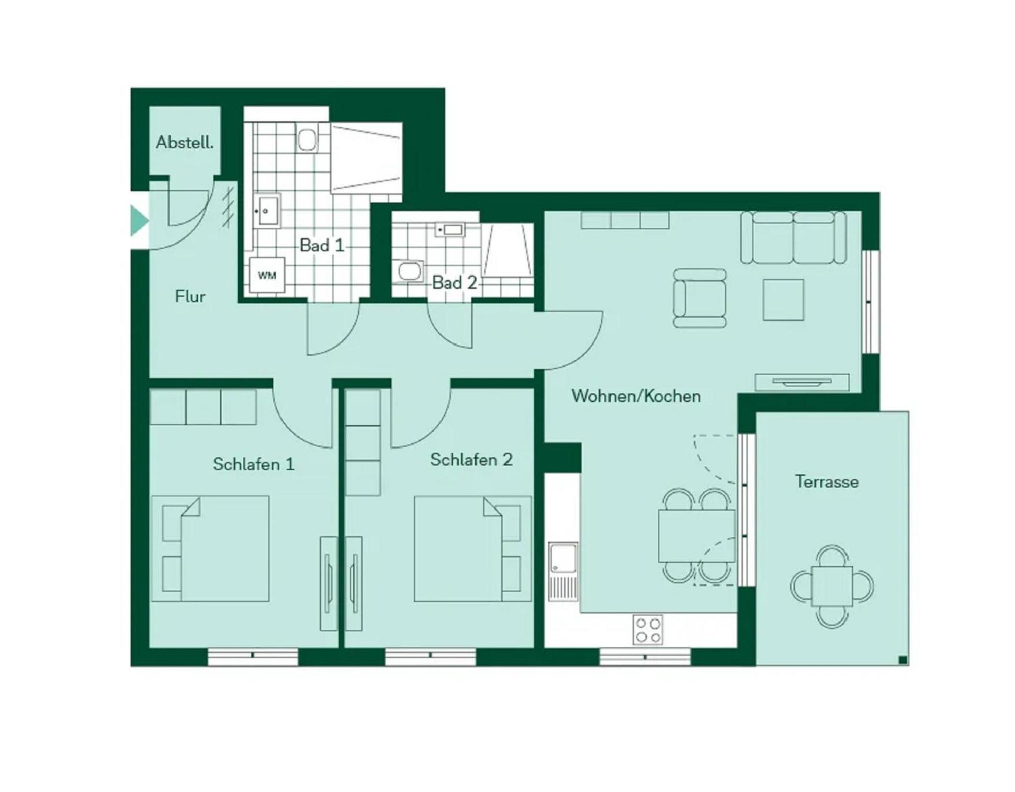 Terrassenwohnung "Haffgefluester" - Haffresidenz Garz  Esterno foto
